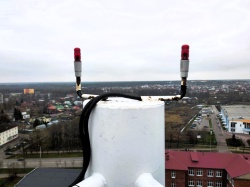 В Егорьевске обновили освещение дымовой трубы