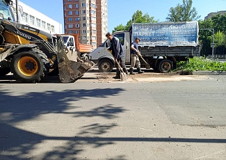 У ТЦ "Этажи" в Щелково провели благоустройство